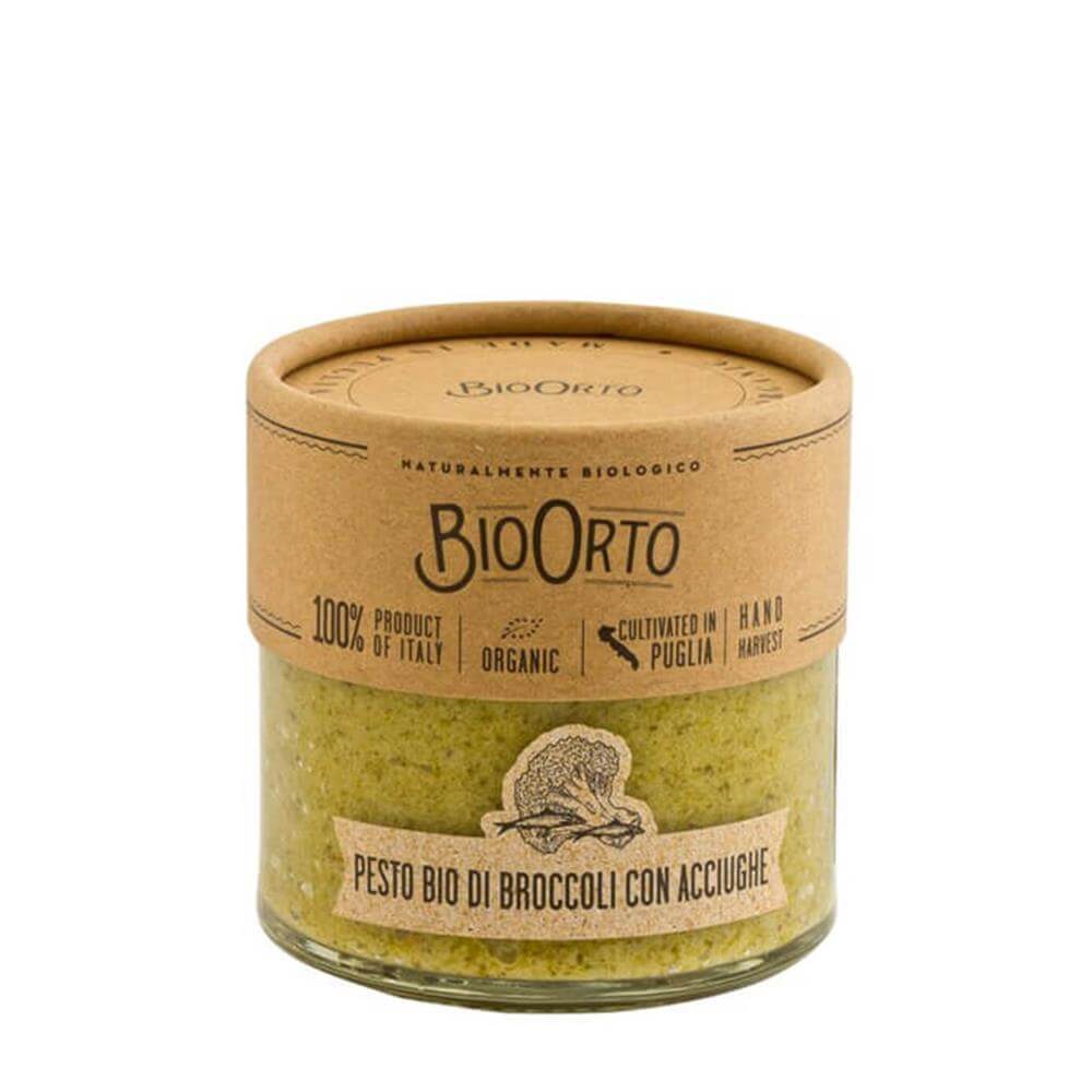 Bio Orto Organic Broccoli Pesto with Anchovies 180g